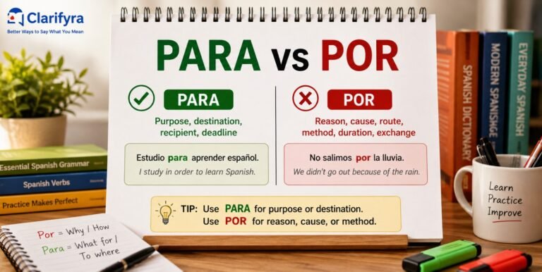 Para vs Por