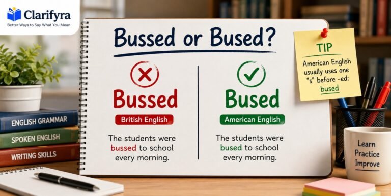 Bussed or Bused