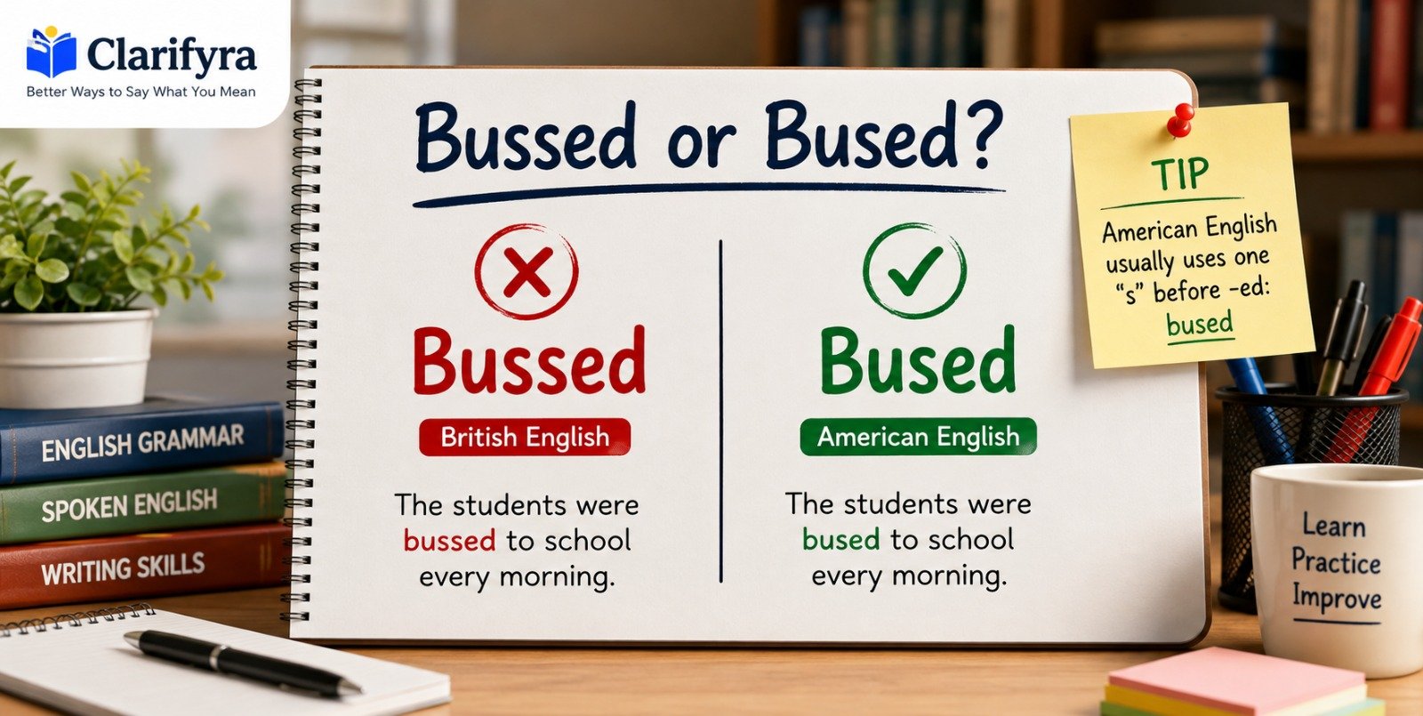 Bussed or Bused