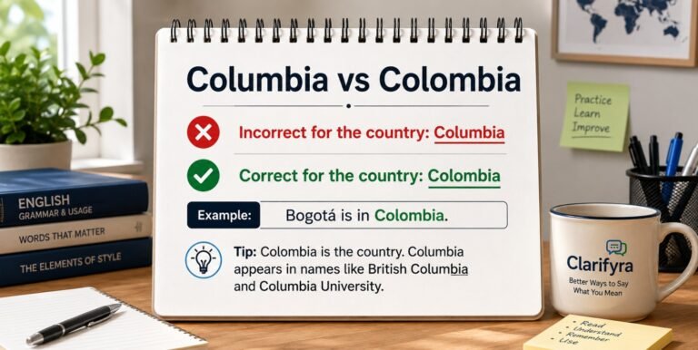 Columbia vs Colombia