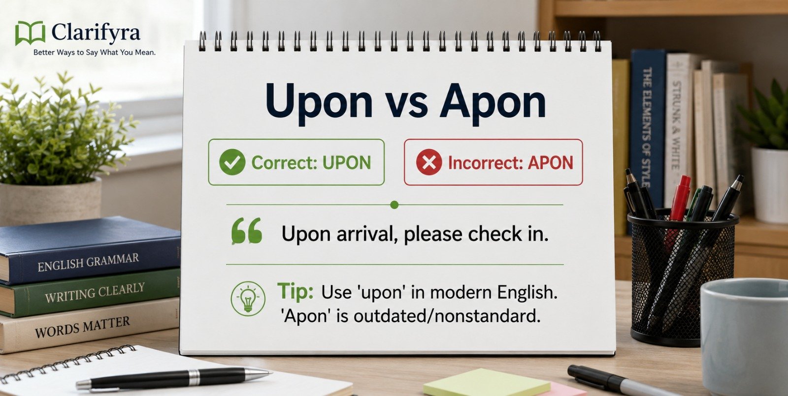 Upon vs Apon