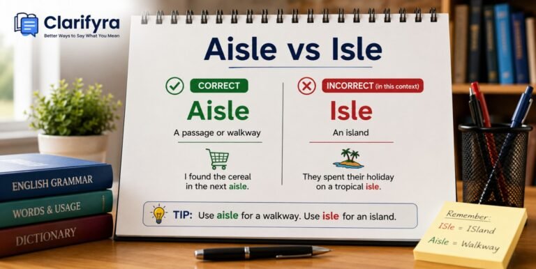 Aisle vs Isle