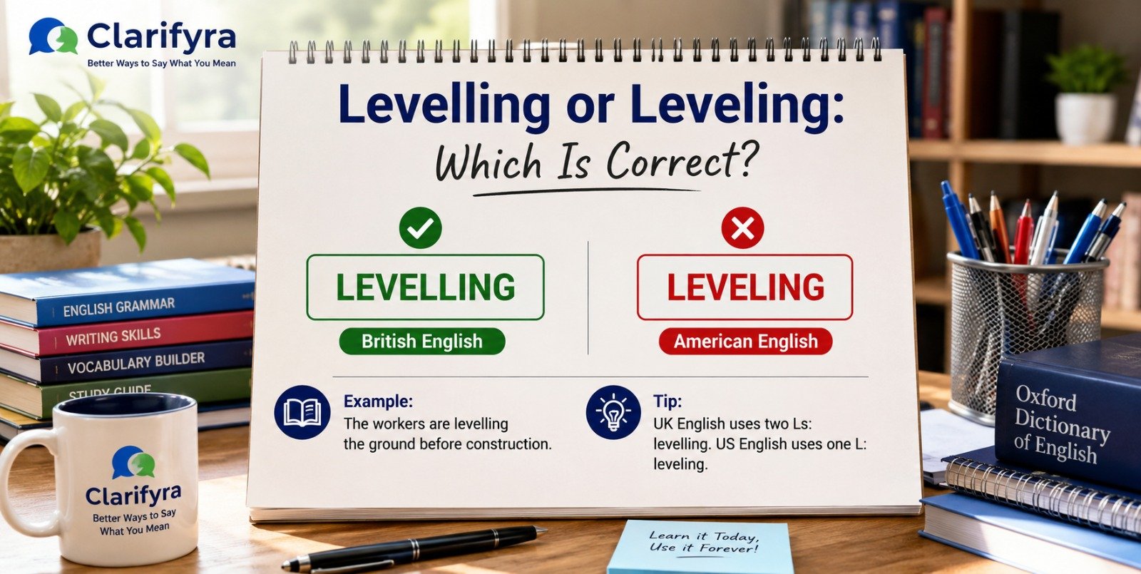 Levelling or Leveling