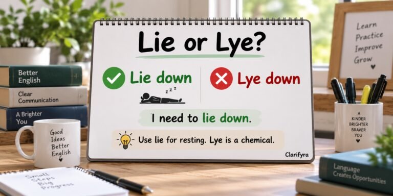 Lie or Lye