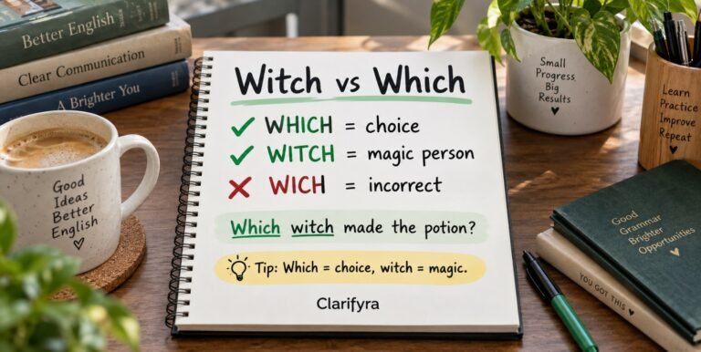 Witch vs Which