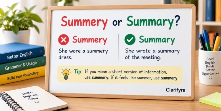 Summery or Summary