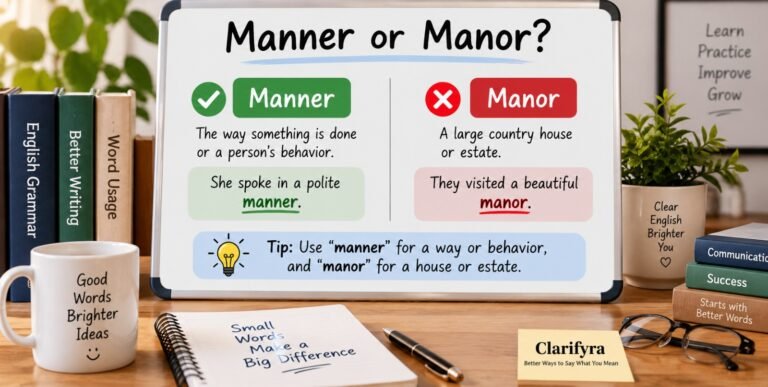 Manner or Manor