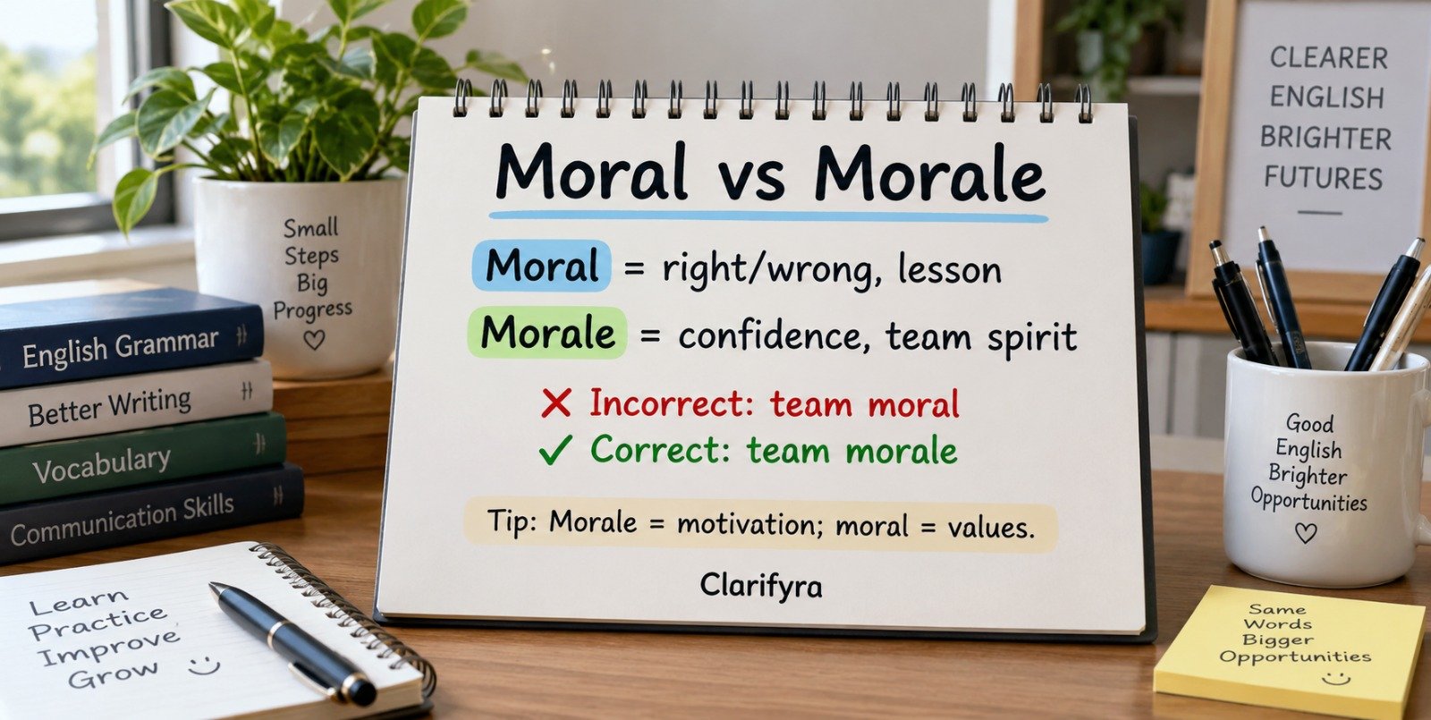 Moral vs Morale