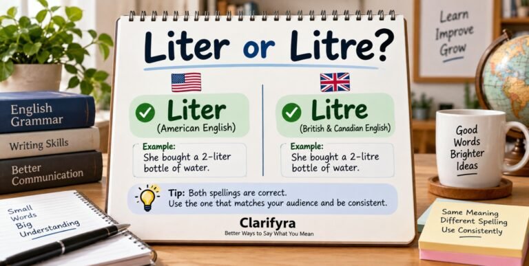 Liter or Litre