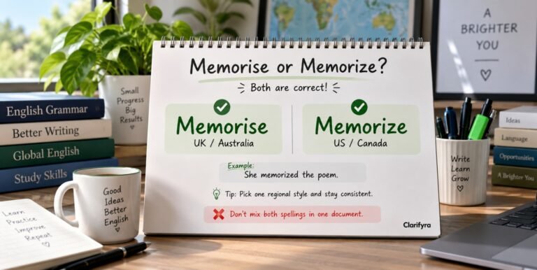Memorise or Memorize