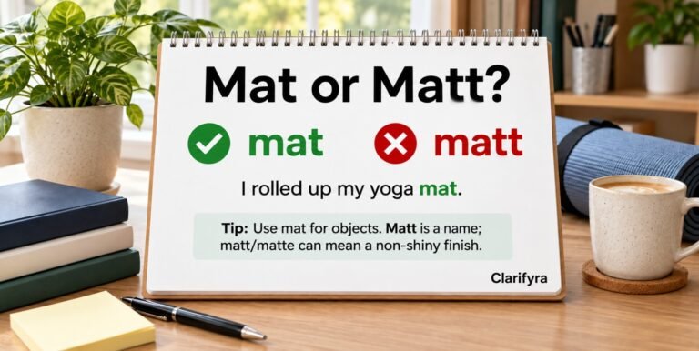 Mat or Matt