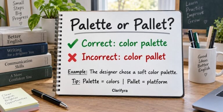 Palette or Pallet