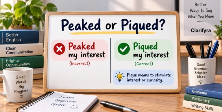 Peaked or Piqued