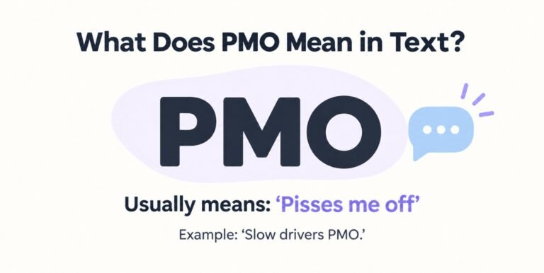 What Does PMO Mean in Text
