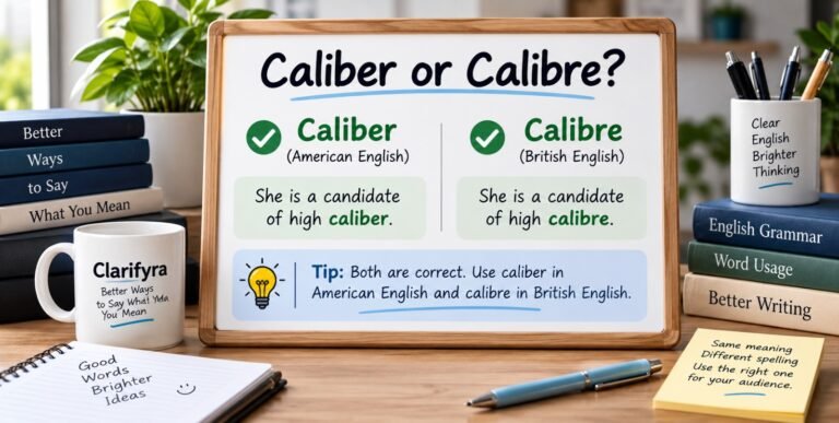 Caliber or Calibre