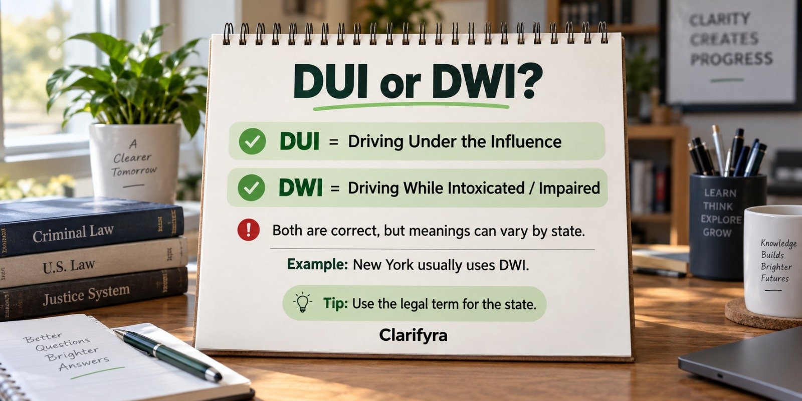 DUI or DWI