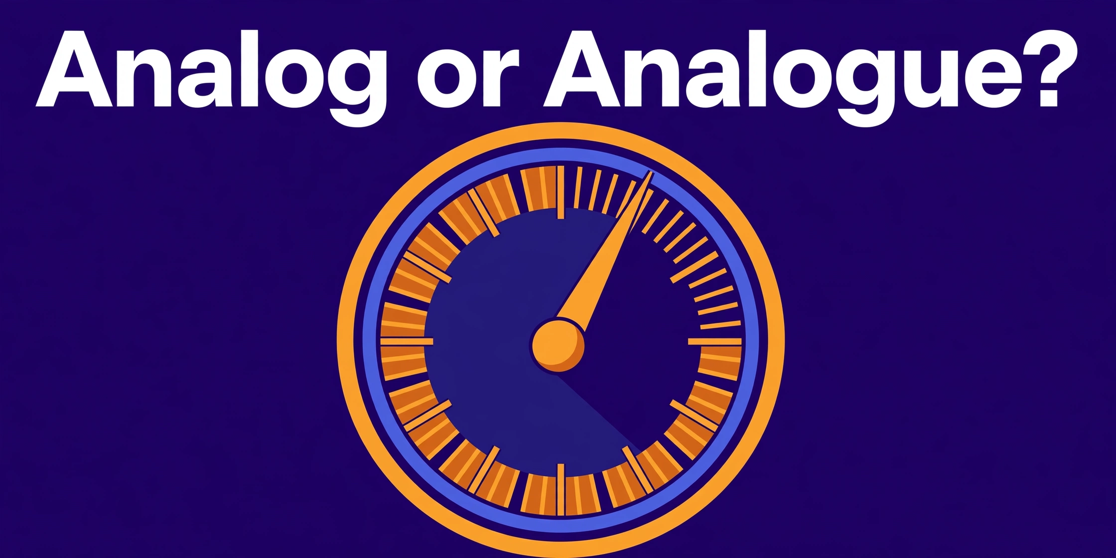 Analog or analogue? — variant spelling infographic