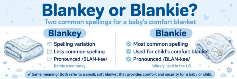 Blankey or blankie? — variant spelling infographic