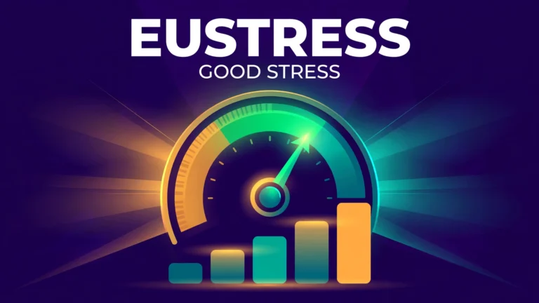 Eustress meaning — good stress explained infographic