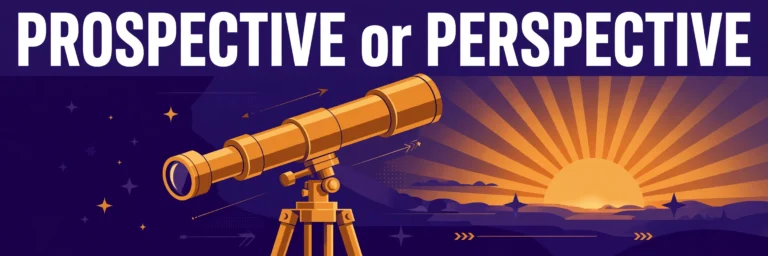 Prospective or perspective: a brass telescope pointing toward a glowing sunrise horizon