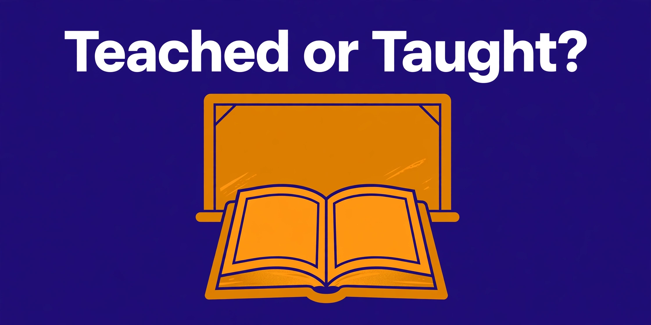 Teached or taught? — past tense spelling infographic