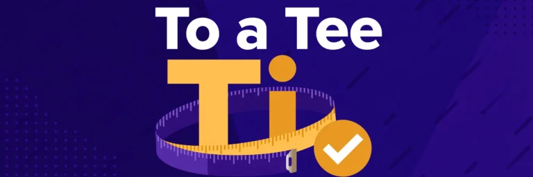 To a tee — idiom meaning exactly and perfectly, featured illustration
