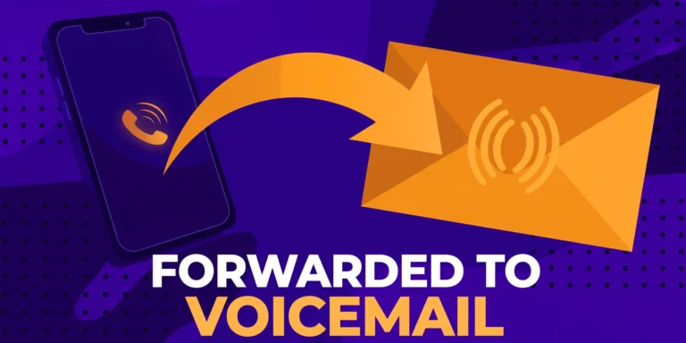 Forwarded to voicemail — what it means infographic